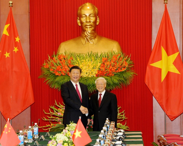 Tổng Bí thư Nguyễn Phú Trọng và Tổng Bí thư, Chủ tịch nước Trung Quốc Tập Cận Bình trao đổi Thư Chúc mừng Năm mới